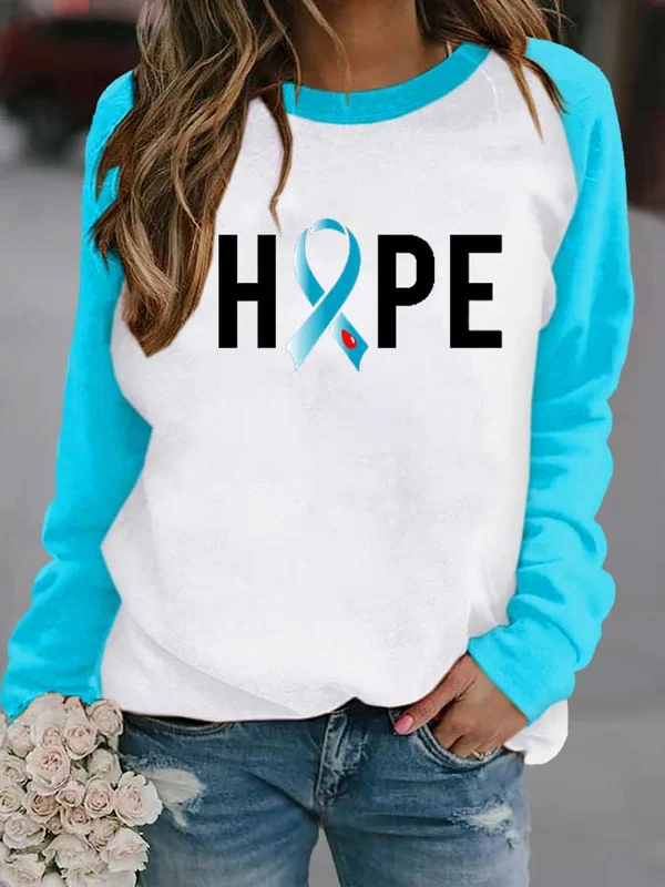 Faith Love Hope Diabetes Awaress  Print Top