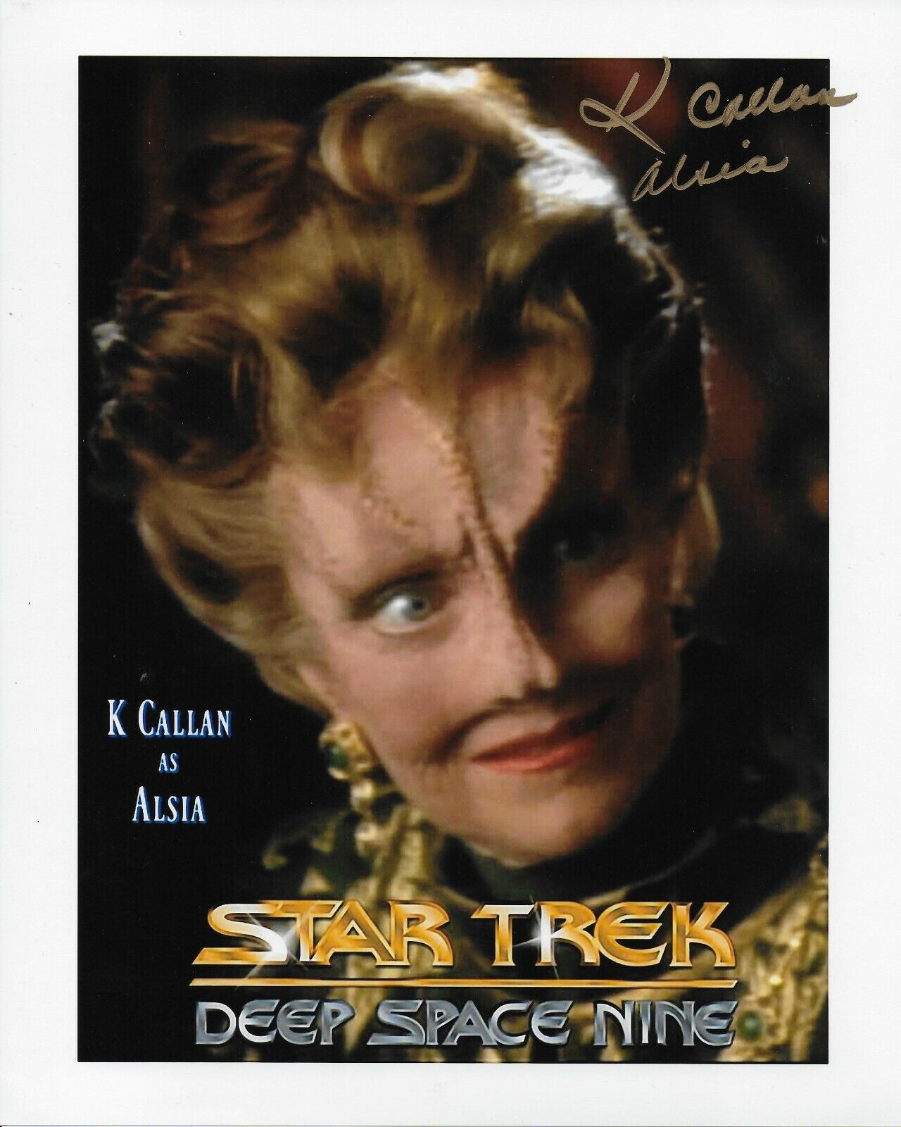 K Callan Star Trek Original Autographed 8x10 Photo Poster painting #3