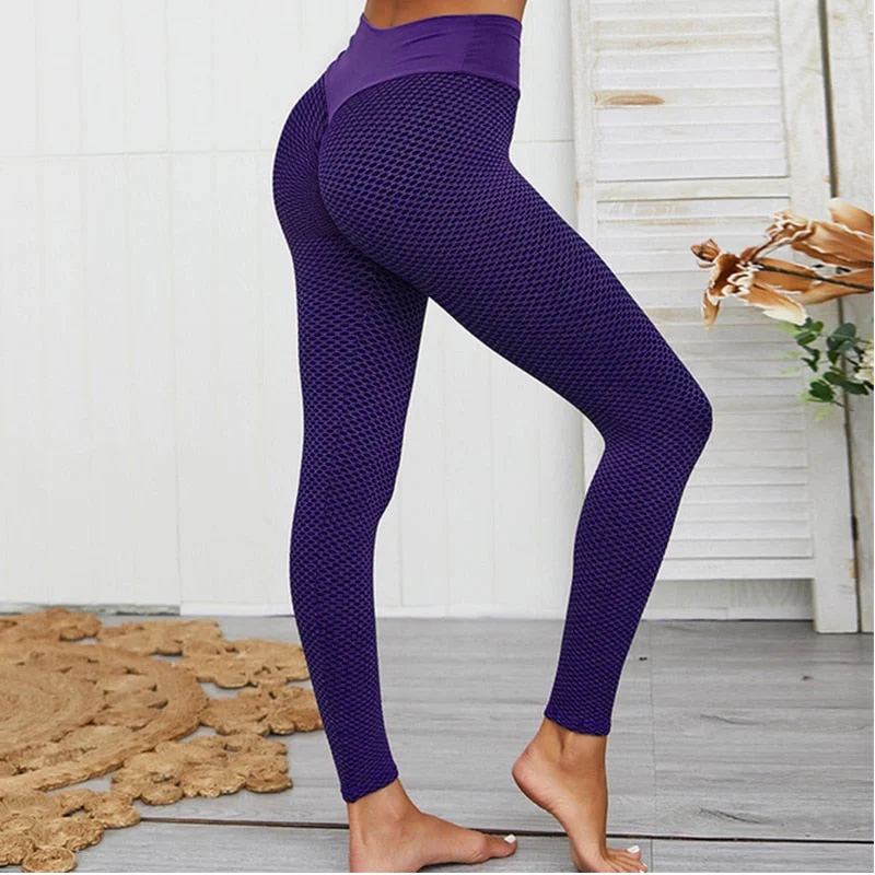 SVOKOR Dot Women Leggings High Waist Fitness Legging Push Up Ladies Seamless Workout Pants Female Leggins Mujer Polyester Casual