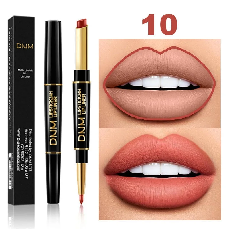 🔥2-in-1 Waterproof Lipstick Lip Liner