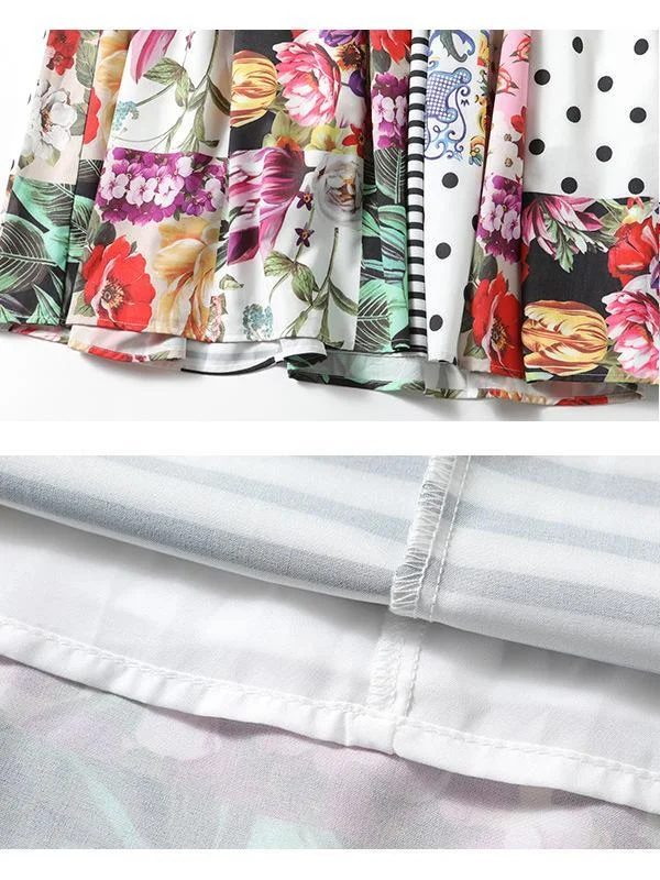 Elegant Printed Oversized Dress