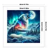 Aurora Wolf-11CT Stamped Cross Stitch 40*40cm/15.75*15.75in tapestrymarket