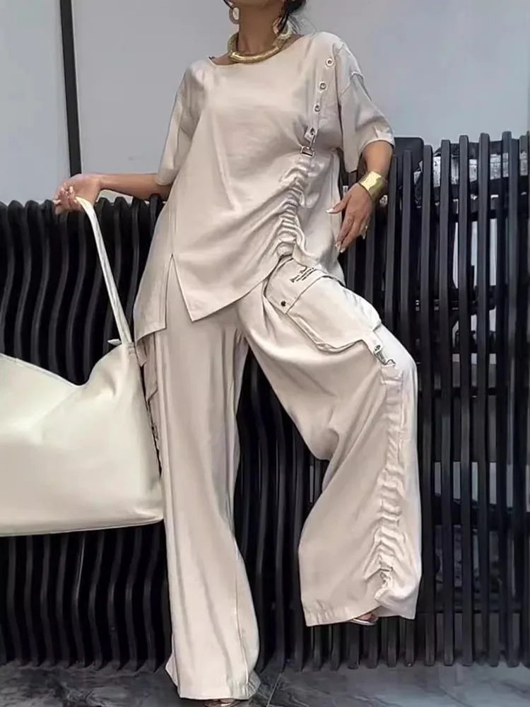 Women's Comfortable Two-Piece Top And Pants Set