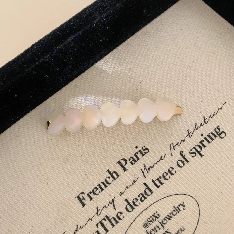 Women’s Elegant Lady Heart Shape Acetic Acid Sheets Hair Clip