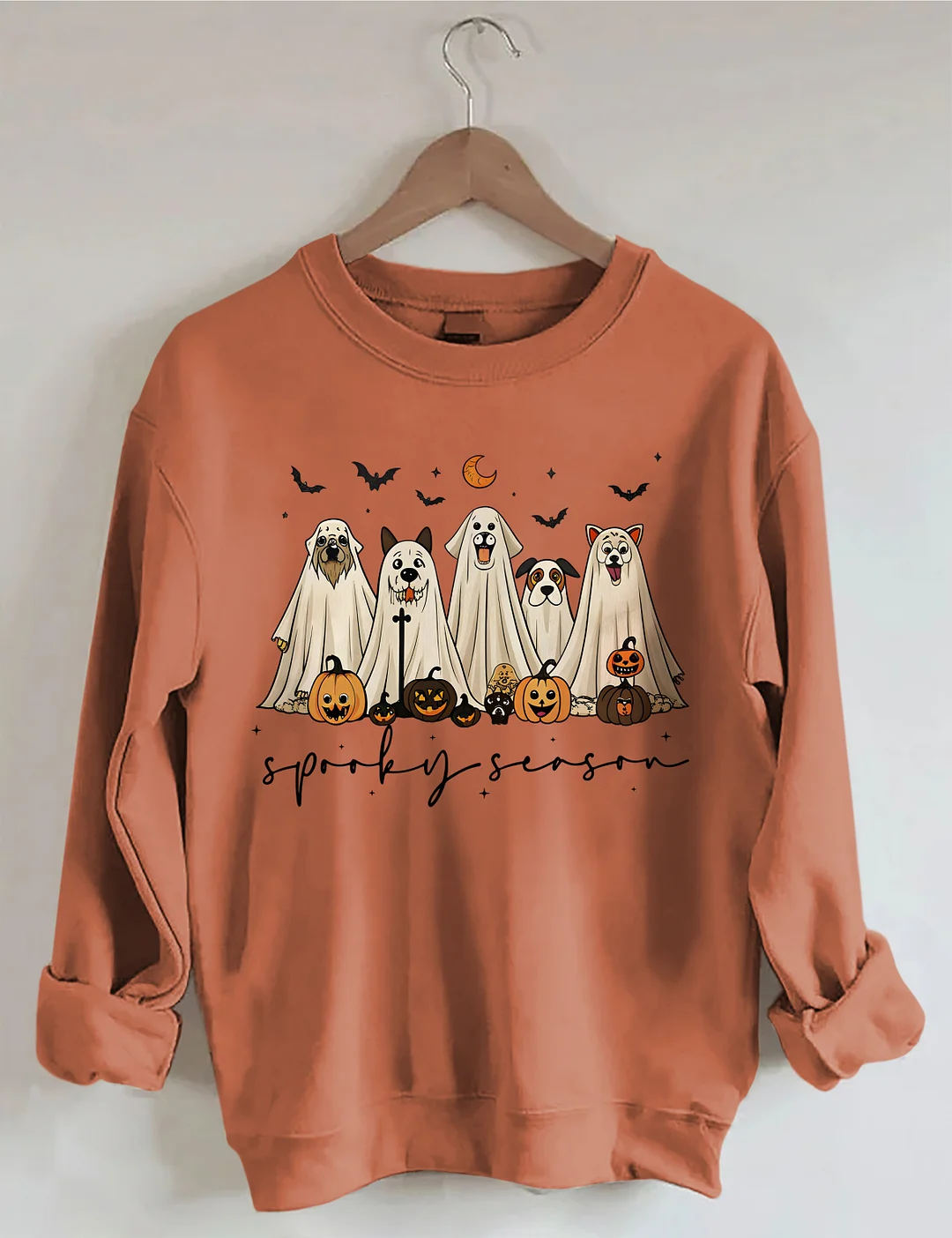 Retro Ghost Dog Sweatshirt