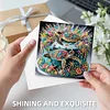 (US Only)6PCS DIY Xmas Diamond Art Greeting Cards Congratulations Cards & Gifts (Turtle)
