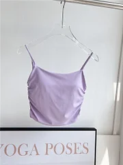 Waresglobal Sexy Inner Padded Running Vest Women Breathable Gym Push Up Workout Sport Bras Soft Nylon Fitness Crop Tops Female Yoga Clothing