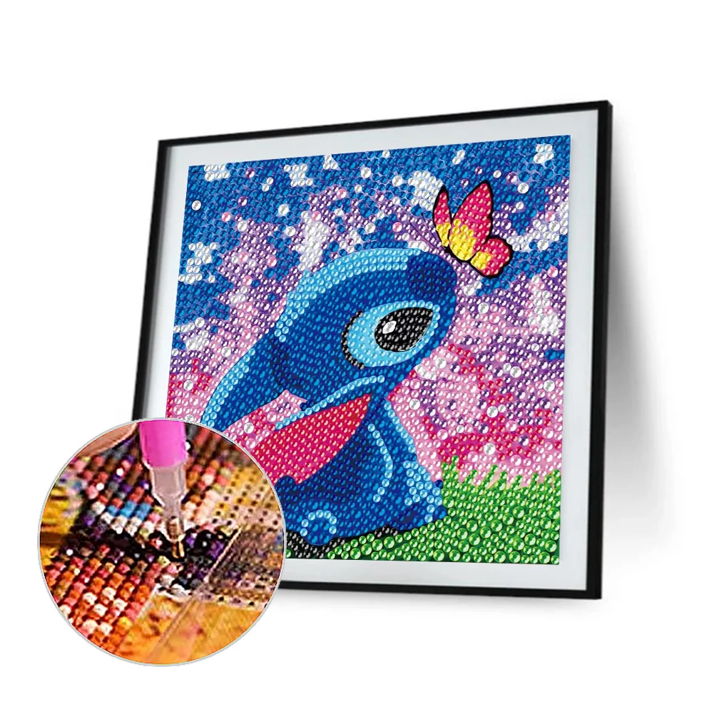 Diamond Painting - Full Crystal Rhinestone - Stitch(18*18cm)