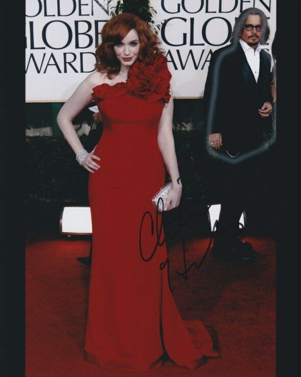 Christina Hendricks signed 8x10 Photo Poster painting in-person