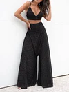 Vest Top+Wide Leg Two-Piece Suits