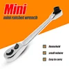 1/4 inch Mini 72 Tooth Ratchet Wrench CR-V Socket Spanner Car Repair Tool