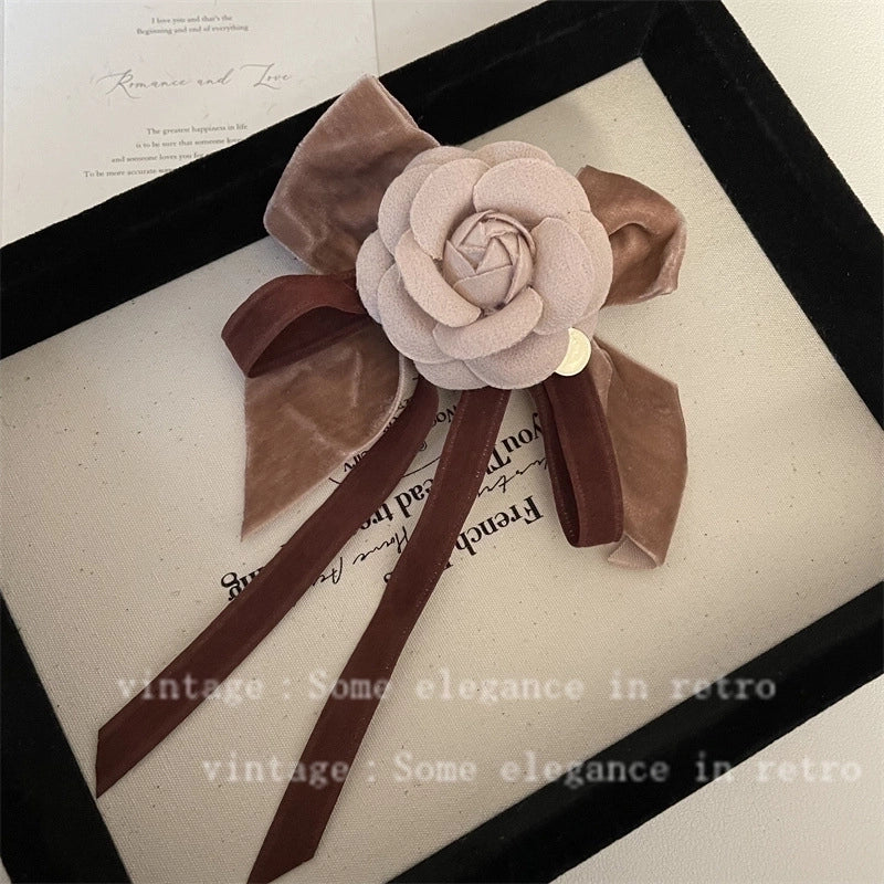 Elegant Pin Flower Imitation Pearl Plating Women’s Brooches