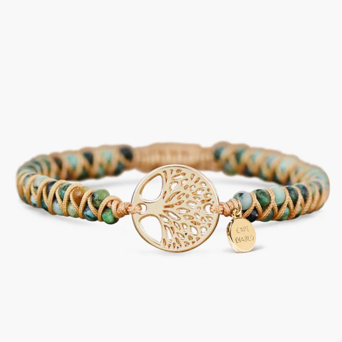 Tree of Life African Turquoise Bracelet – Embrace Nature’s Mystical Energy