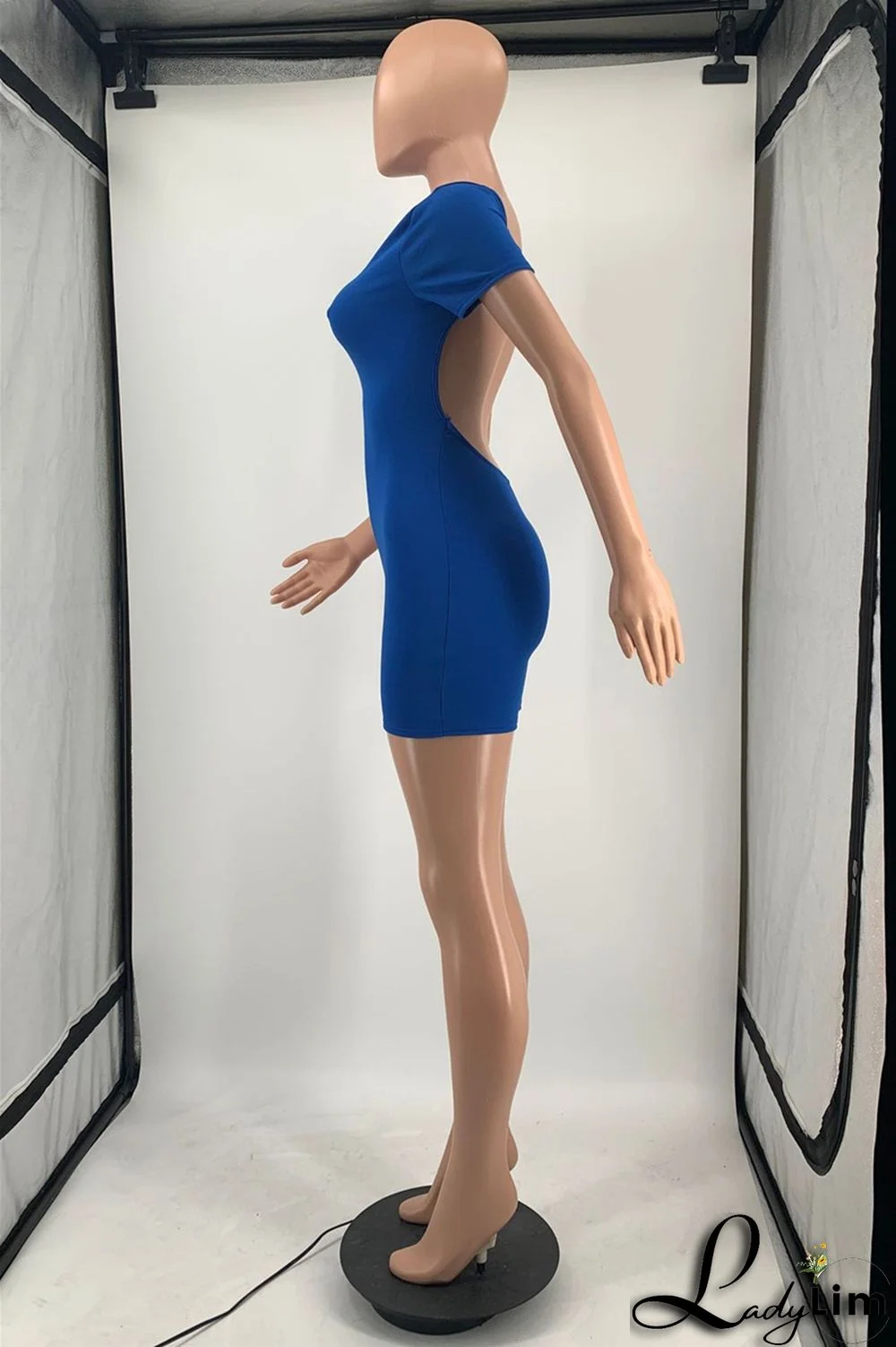 Yellow Fashion Casual Solid Basic O Neck Skinny Romper