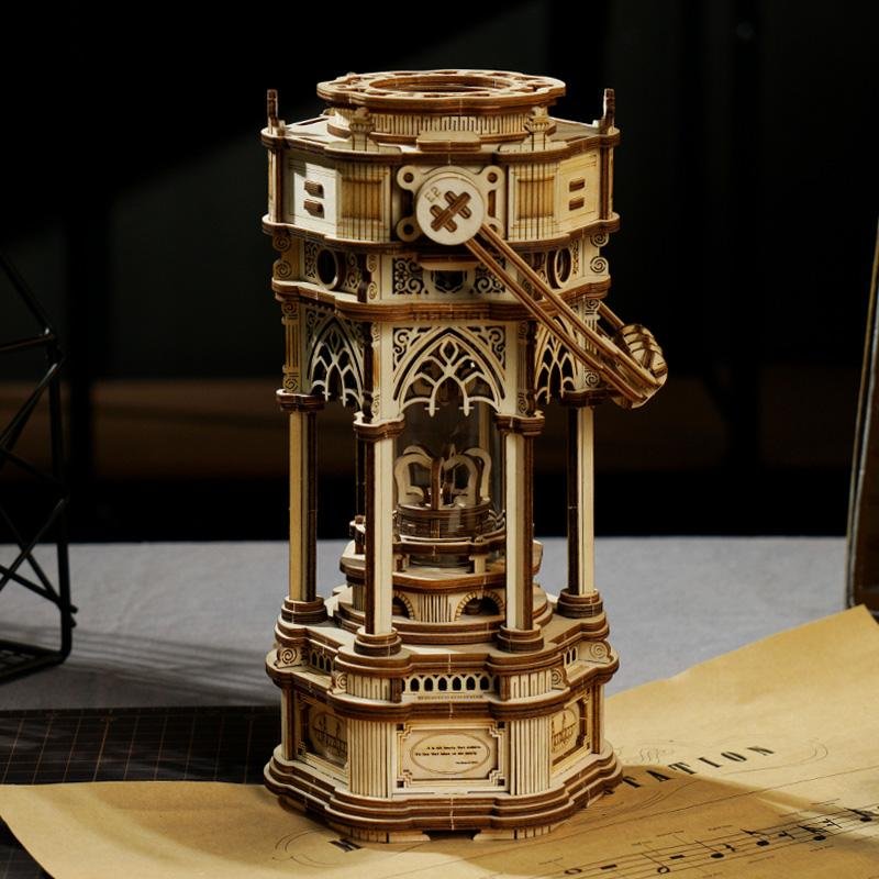Victorian Lantern Mechanical Music Box AMK61、shopify、sdecorshop
