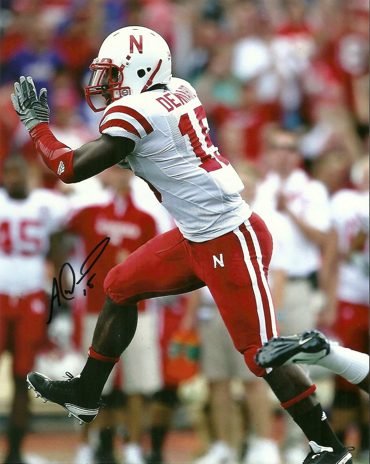 ALFONZO DENNARD HAND SIGNED NEBRASKA CORNHUSKERS 8X10 Photo Poster painting W/COA