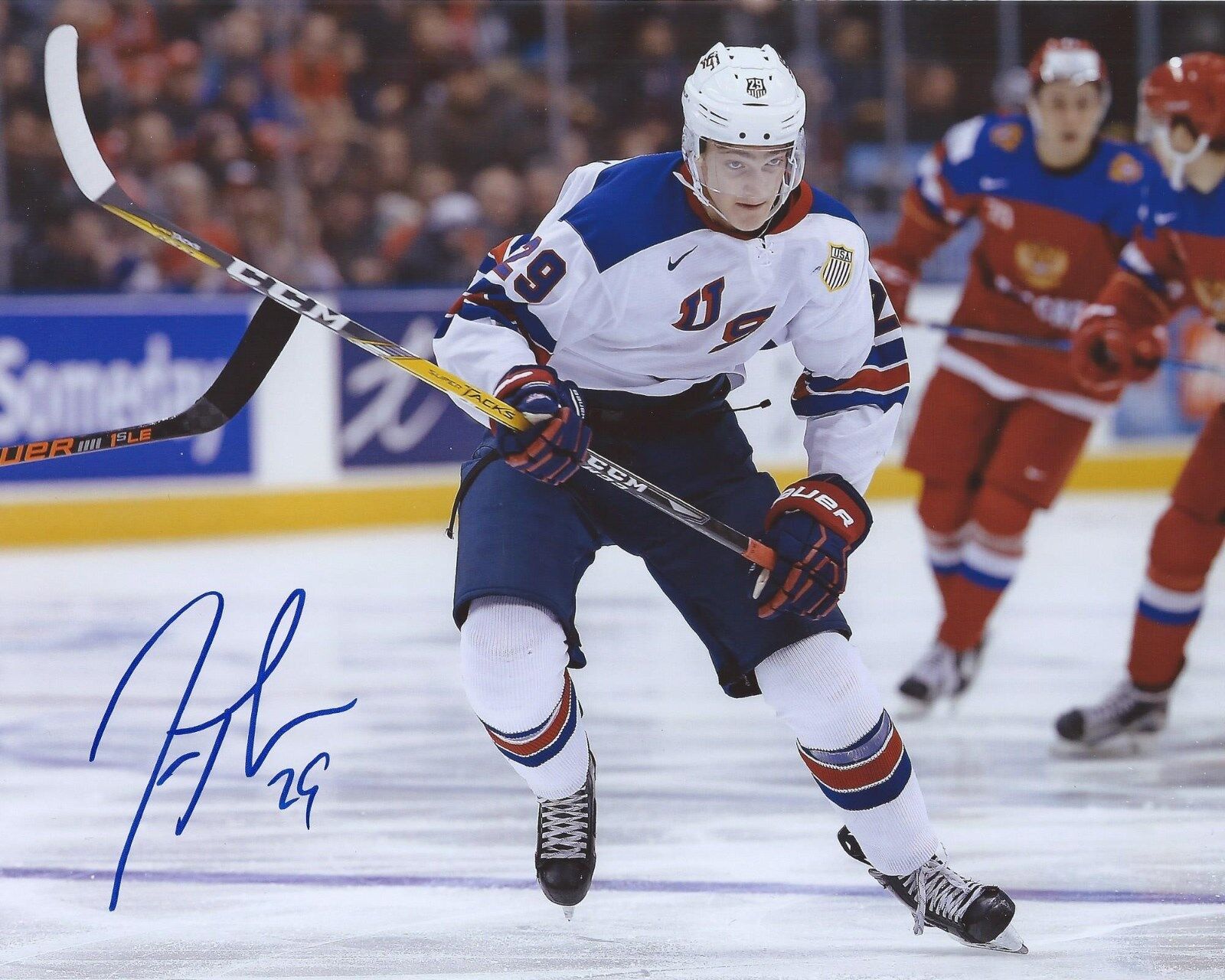 Tage Thompson Signed 8×10 Photo Poster painting Team USA World Juniors Autographed COA