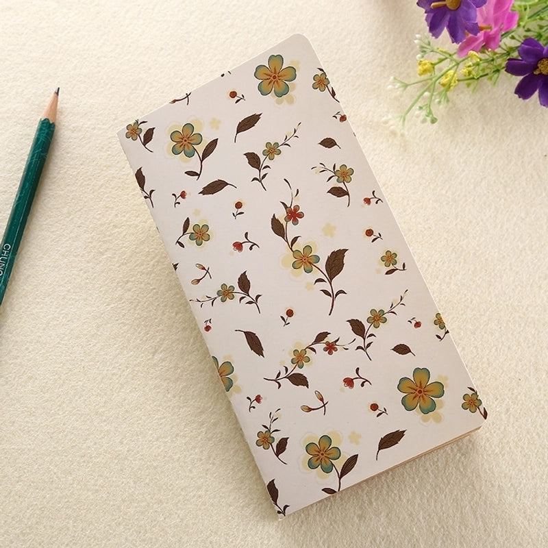 1 Piece Flower Class Learning Kraft Paper Preppy Style Notebook