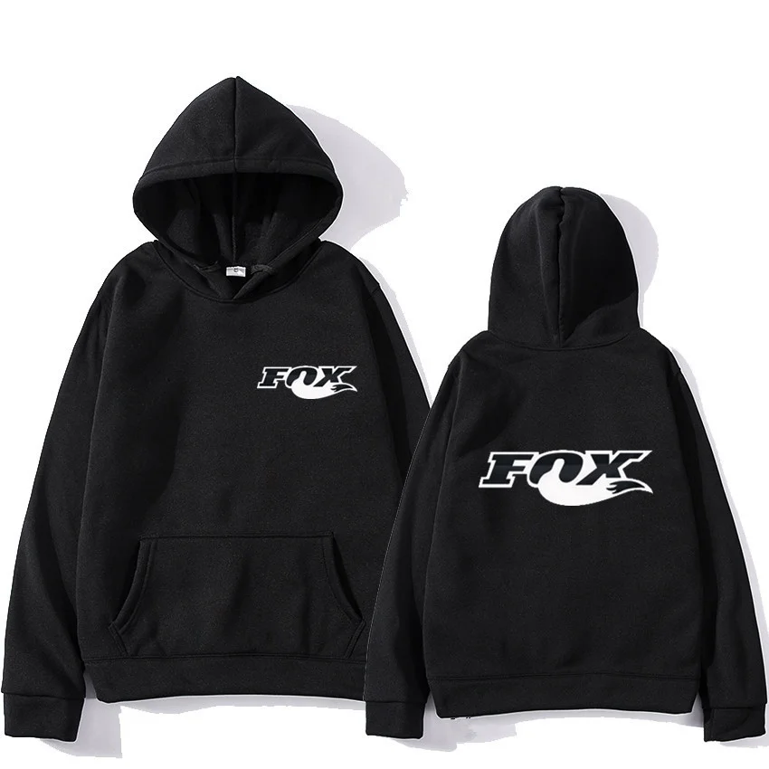 Fox Printed Loose Men'S And Women'S Hoodie