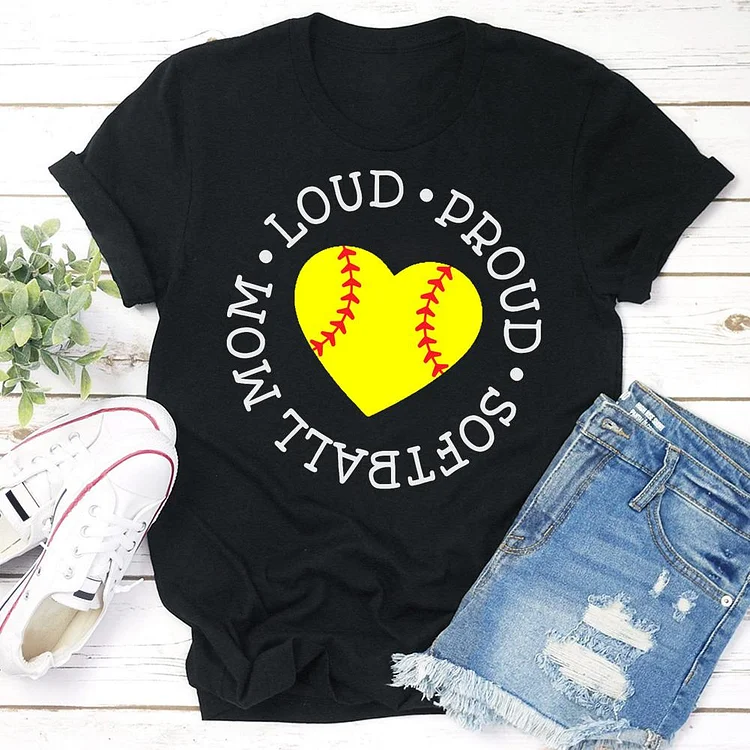 AL™ softball mom T-shirt Tee -03244-Annaletters