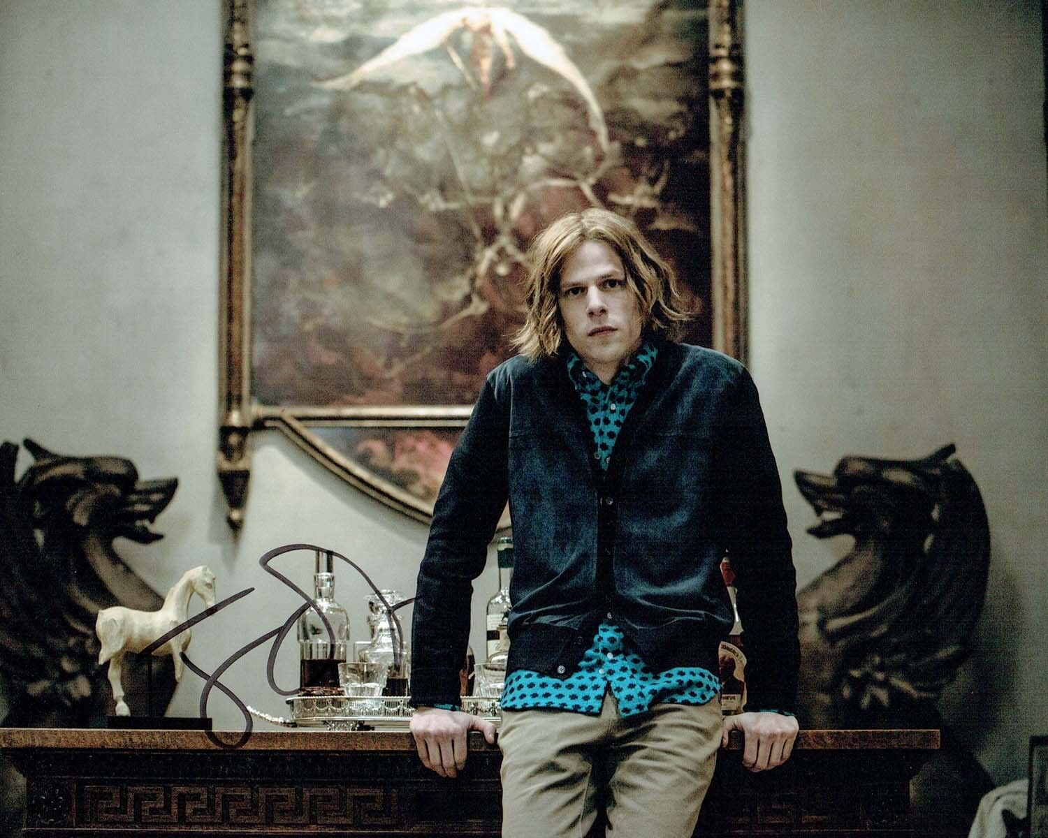 Jesse EISENBERG SIGNED Autograph 10x8 Photo Poster painting 2 Lex LUTHOR BATMAN AFTAL COA