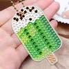 6pcs DIY Diamond Painting Ice Cream Keychains