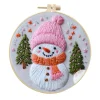 Snowman-Embroidery Kit