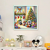 Christmas Penguins-11CT Stamped Cross Stitch 50*50cm/19.69*19.69in