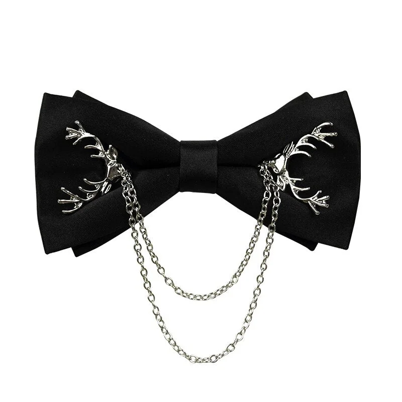 Upscale White Shirt Tassel Chain Rhinestone Bow Tie Bowtie Wedding Best Man Bowknot Red Luxury Tie Formal Dress Gifts for Men