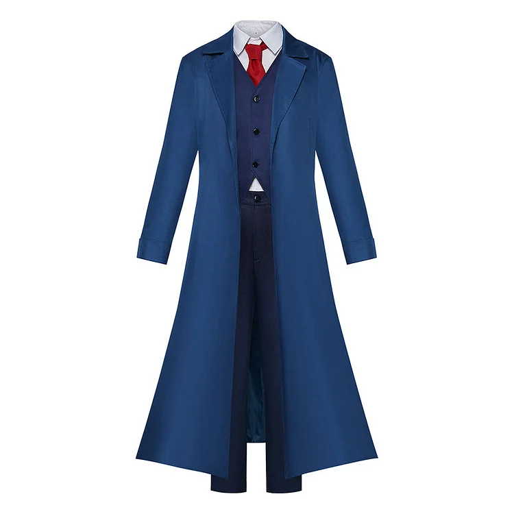 Anime Mashle: Magic and Muscles 2 (2024) Kaldo Gehena Blue Coat Outfits Cosplay Costume Halloween Carnival Suit