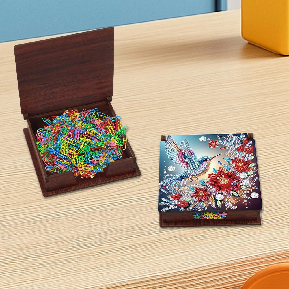 DIY Flower Hummingbird Diamond Painting Note Box Paper 160 Sheets of Paper for DIY Art Craft