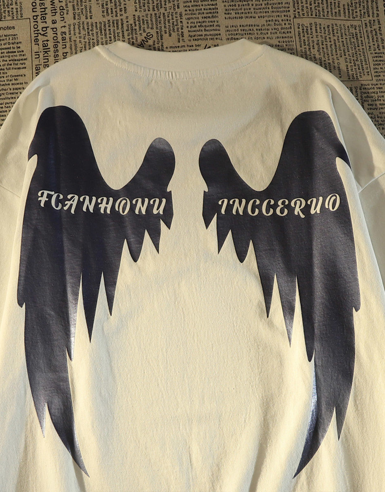 Wings Printed Trendy T-shirt / TECHWEAR CLUB / Techwear