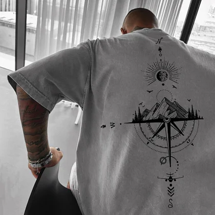 Sun Moon Star Ocean Oversize Tee Lixishop 