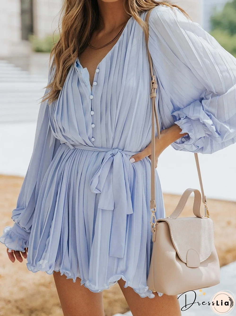 Charming Pleated Romper