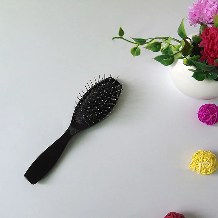 Oval hairdressing steel needle airbag comb Wig care tool head cover care comb