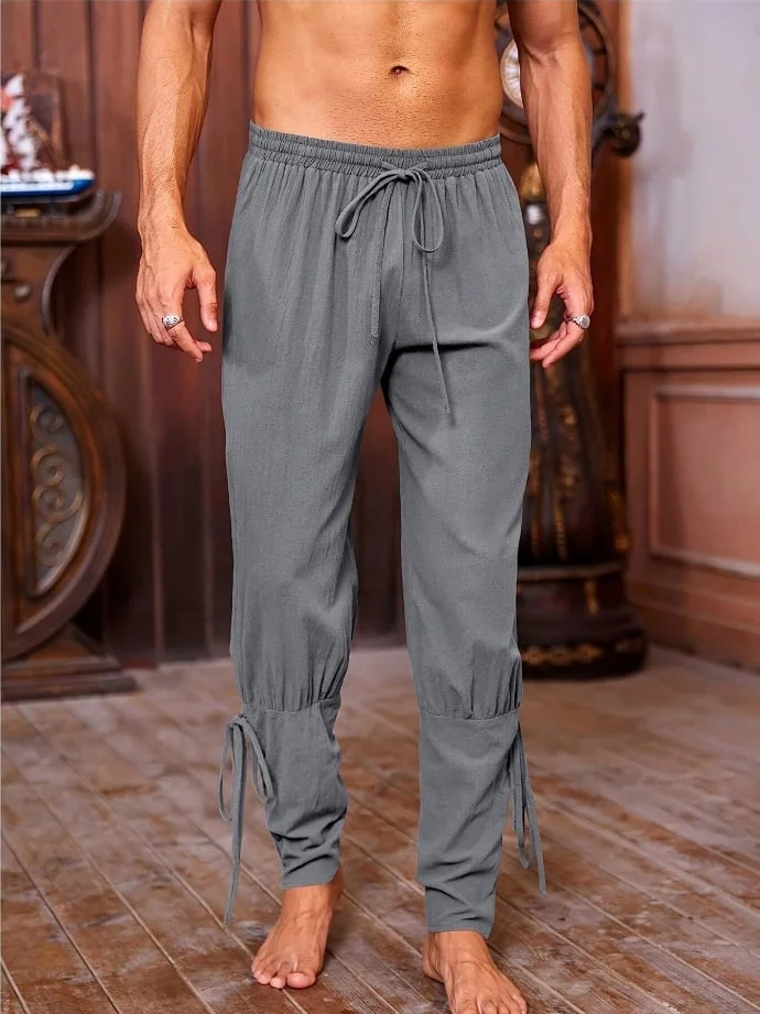 Men's Casual Cotton And Linen Trousers 