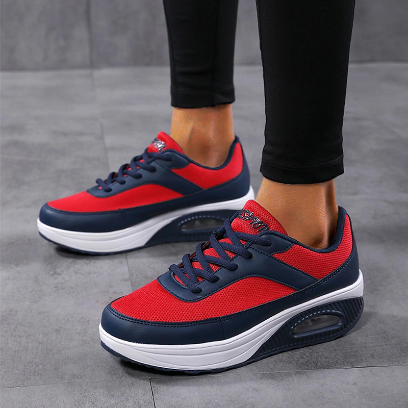 LookYno - Women Lace-Up Sports Shoes Sneakers Outdoor Breathable Runing Fashion Shoes Mesh Women's sneakers Women's sports shoes