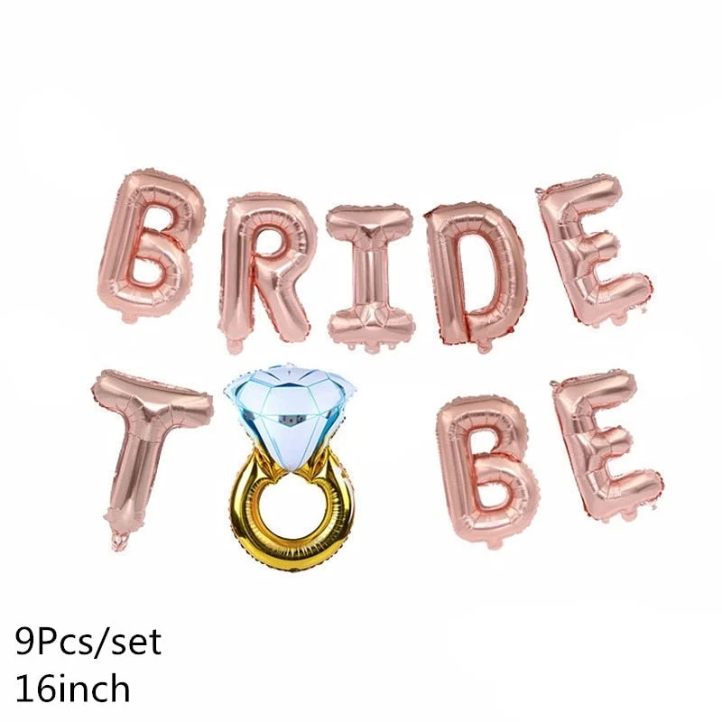 Wedding Balloons Foil Groom Bride Love Balloon for Wedding Decoration Bachelorette Party Valentine's Day Adult Party Supplies