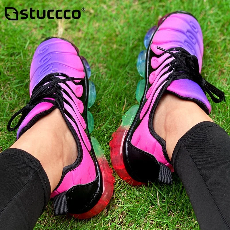 2020 Women Shoes Summer Outdoor Flat Sneakers Fashion Lace Colorful Comfortable Casual Plus Size 44 Shoes for Women Sneakers