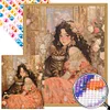 Diamond Painting -DIY Round Partial AB Drill Literary Retro Girl(45x55cm)