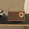 Retro Radio Speaker Wireless Portable FM Radio Receiver for Home Outdoor Travel