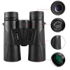 12x42 High Power Binoculars Bak4 Prism Low Light Night Vision Waterproof Outdoor Binoculars Suitable For Outdoor Activities Such As Traveling Hiking Hunting