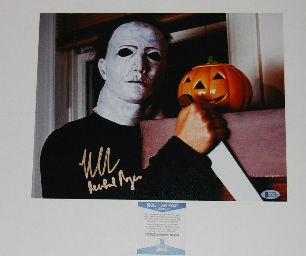 NICK CASTLE signed (HALLOWEEN) Movie autographed 11X14 Photo Poster painting BECKETT BAS