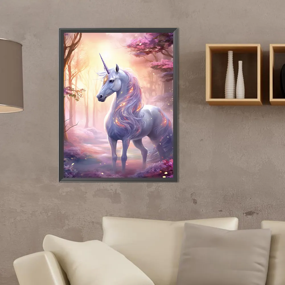 Diamond Painting - Full Round Drill - Unicorn(Canvas|30*40cm)