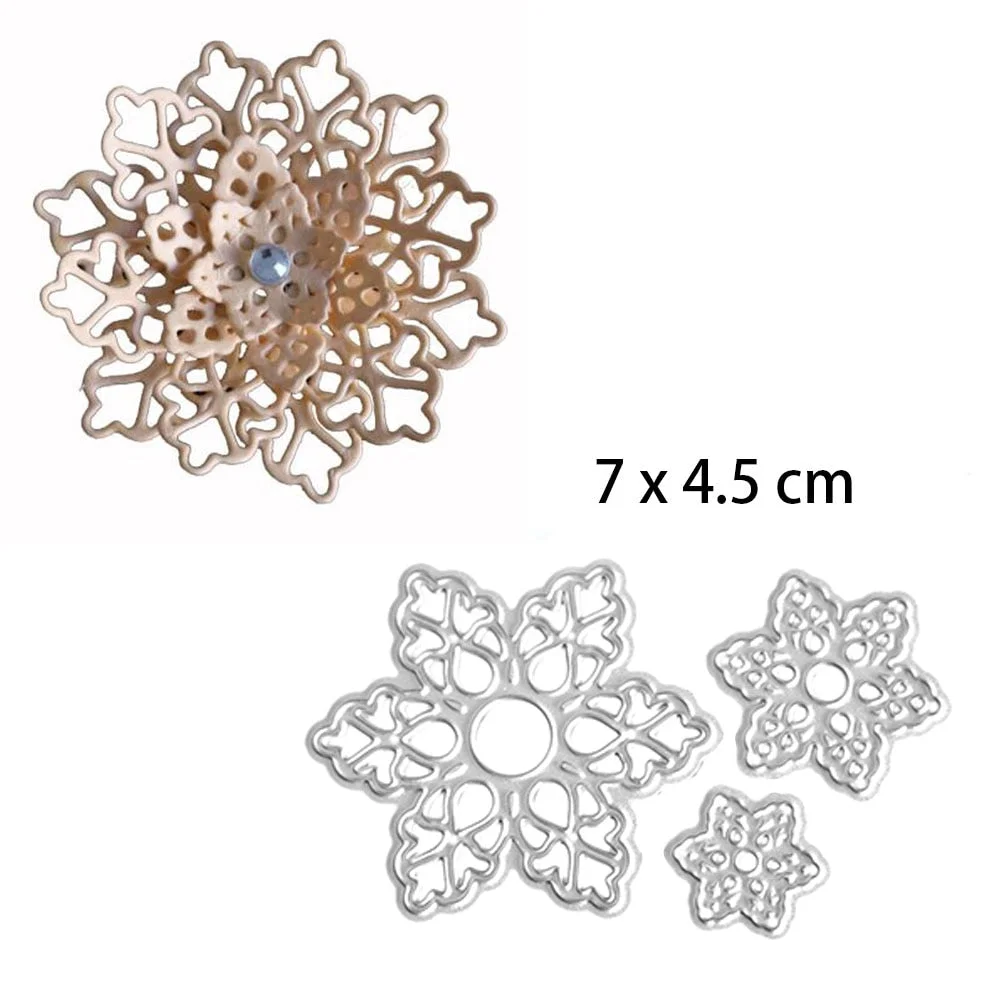 3D Flower Metal Cutting Die Stencils for DIY Scrapbooking Album Decorative Embossing Handmade Paper Cards Gift