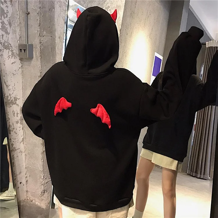 Kawaii Little Demon Hoodie Sweatshirt weebmemes