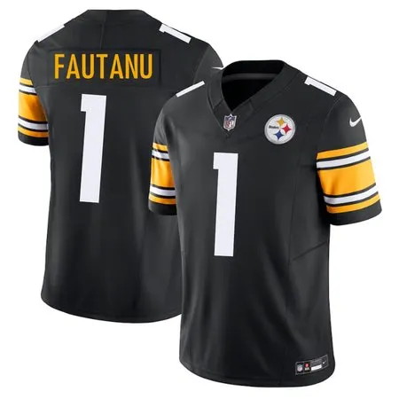 Men's Pittsburgh Steelers Troy Fautanu  Black 2024 NFL Draft First Round Pick Player F.U.S.E. Vapor Untouchable Limited Stitched Football Jersey