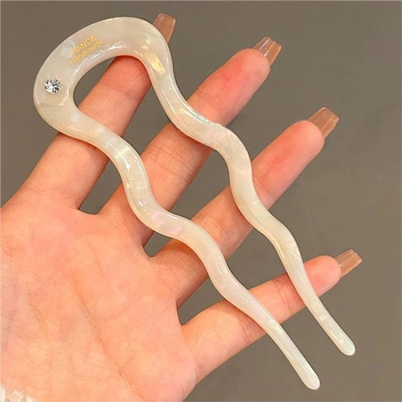 U-shaped Hairpin Women’s High-end Antique Style New Chinese Style Hair Hair Hairpin Headwear Simple Modern Daily Fixed Hairpin