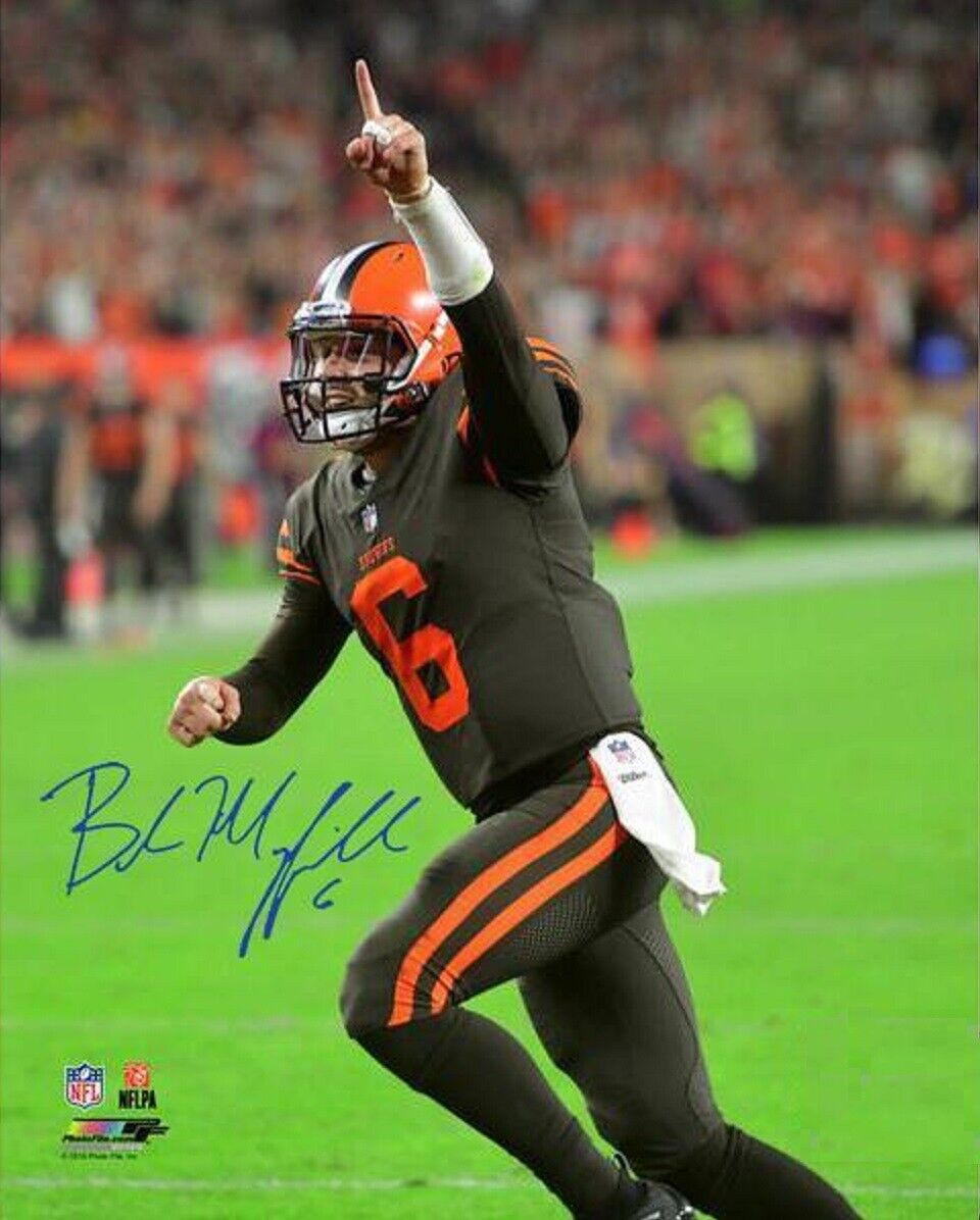 Baker Mayfield Autographed Signed 8x10 Photo Poster painting ( Browns ) REPRINT