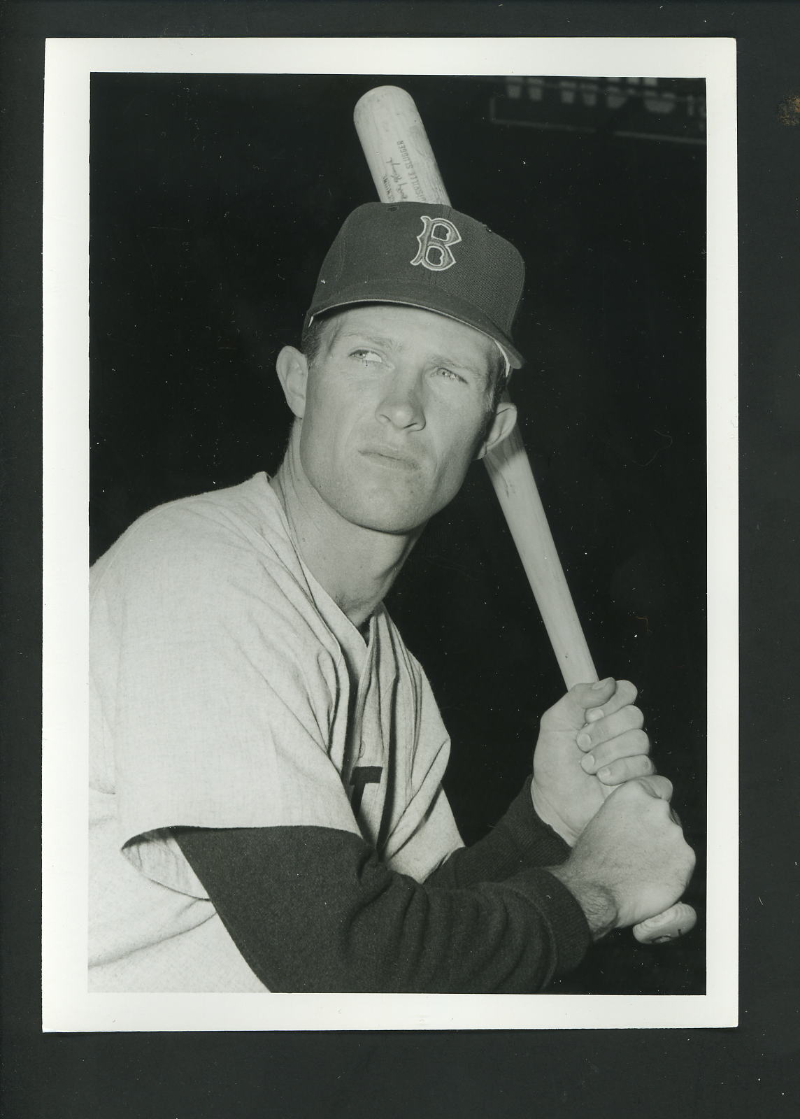 Marty Keough circa 1958 Press Original Photo Poster painting by Don Wingfield Boston Red Sox